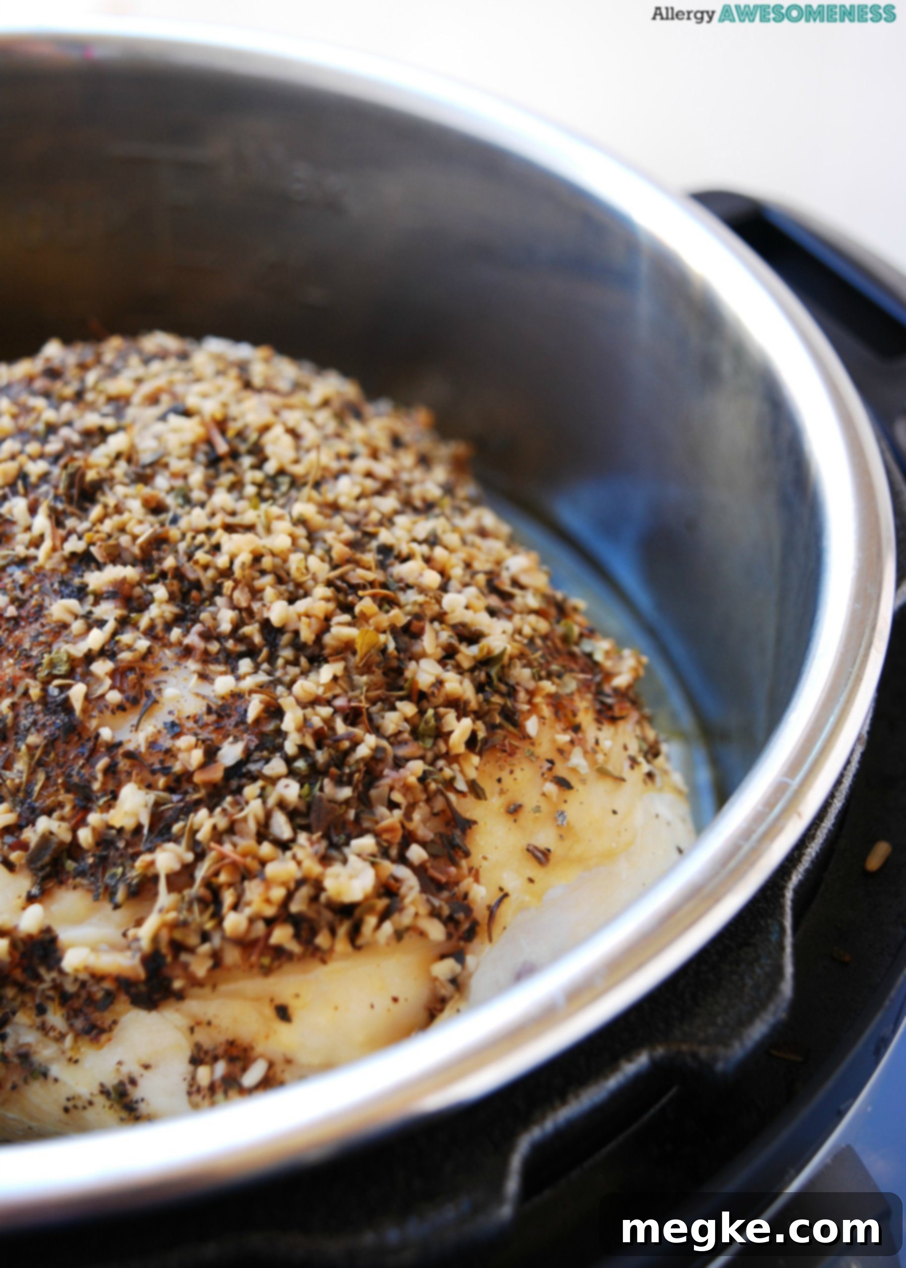 Easy Allergy Friendly Crock Pot Herb Turkey Breast with Blender Mushroom Gravy 4 featured 2712