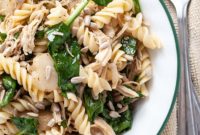 Naturally Gluten and Dairy Free Asian Pasta and Spinach Salad