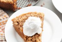 Wholesome Gluten Free Vegan Crumbly Pumpkin Pie