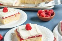 Decadent Gluten and Dairy Free Vanilla Raspberry Sheet Cake