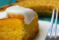 Deliciously Inclusive Vegan Banana Cream Poke Cake