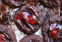 Vegan Top 8 Free Cherry Chocolate Thumbprint Cookies
