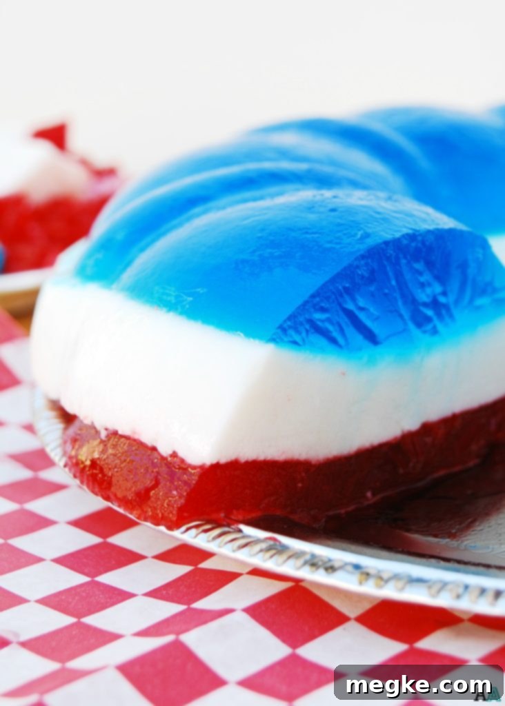 Stars and Stripes Jello Bundt Allergen Friendly 7 Delicious 3 Layer Patriotic Jello Bundt for All Ages, Gluten-Free, Dairy-Free, Egg-Free, Peanut-Free, Tree Nut-Free Recipe by AllergyAwesomeness.com