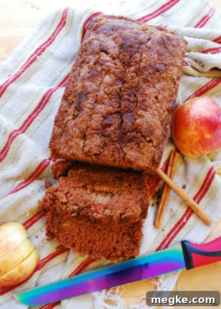 Applesauce Quick Bread (Gluten, dairy, egg, soy, peanut & tree nut free; top 8 free; vegan) Recipe by AllergyAwesomeness.com