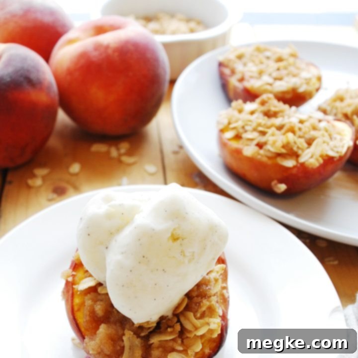 Gluten and Dairy Free Vegan Streusel Stuffed Peaches 5 Streusel Stuffed Peaches (Gluten, dairy, egg, soy, peanut & tree nut free; top 8 free; vegan) Dessert recipe by AllergyAwesomeness.com