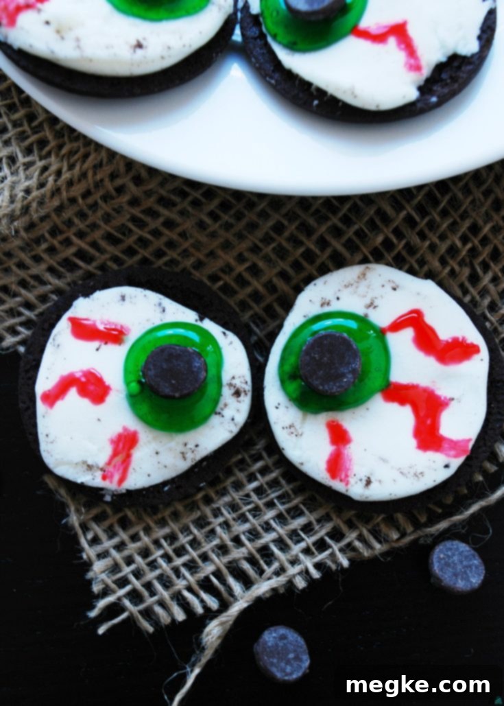 Allergy-friendly Monster Eye Balls (Gluten, dairy, egg, peanut & tree nut free; vegan) Halloween treat recipe by AllergyAwesomeness.com