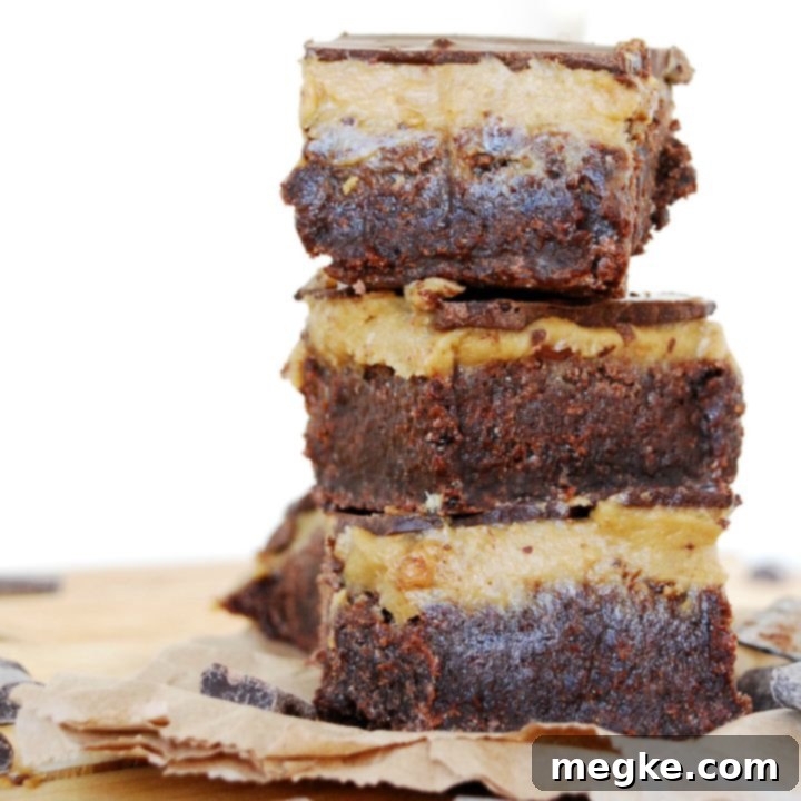 Triple-Decker SunButter Bliss Brownies 5 SunButter Triple Layer Brownies Dessert recipe by AllergyAwesomeness