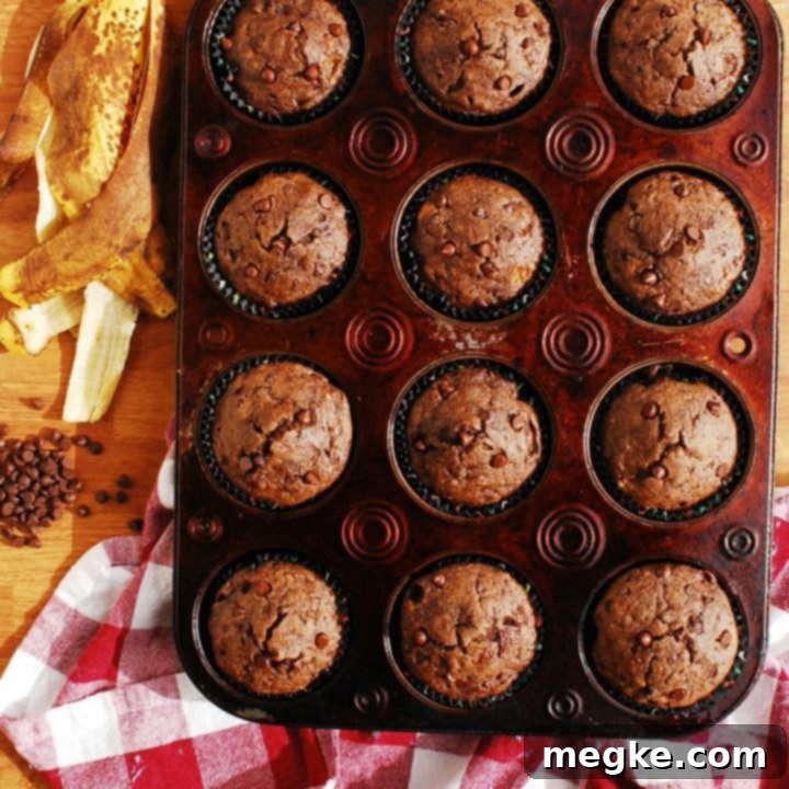 Delicious Double Chocolate Banana Muffins Vegan Gluten Free and Top 8 Allergy Free 7 vegan-gluten-free-double-chocolate-banana-muffin-recipe