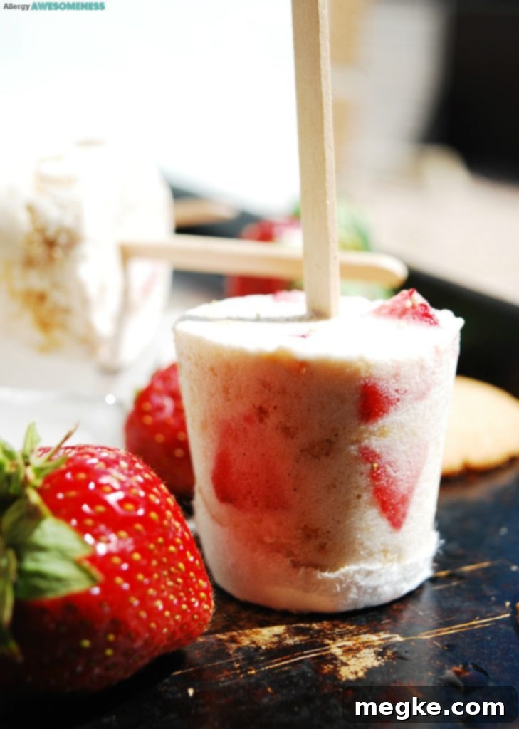 Vegan Strawberry Pie Pop Recipe - A delightful 3-ingredient summer dessert.