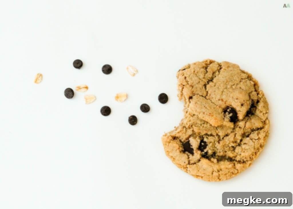 Delicious gluten-free, dairy-free, egg-free oatmeal chocolate chip cookies with crisp edges and soft centers, perfect for food allergies.