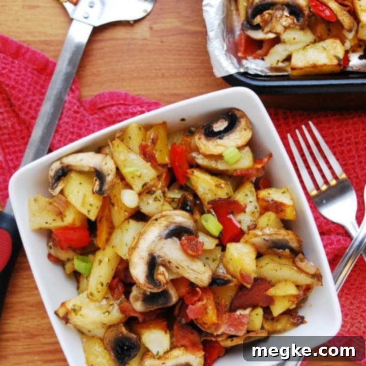 Crispy Dairy-Free Gluten-Free Bacon Potato Hash 9 how to make oven breakfast potatoes