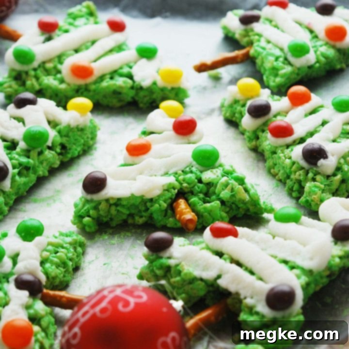 Allergy-Safe Christmas Rice Krispie Trees 6 allergy-friendly christmas trees, gluten-free, dairy-free, vegan option