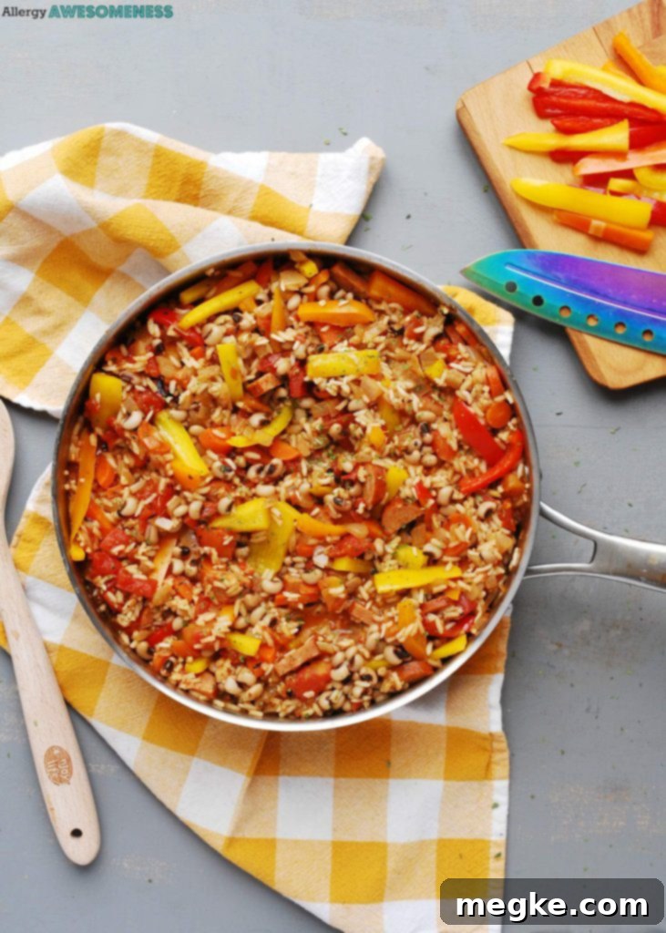 Speedy Skillet Jambalaya for All Diets 42 30-minute-skillet-jambalaya - A hearty and spicy one-pan meal, perfect for allergy-friendly diets.