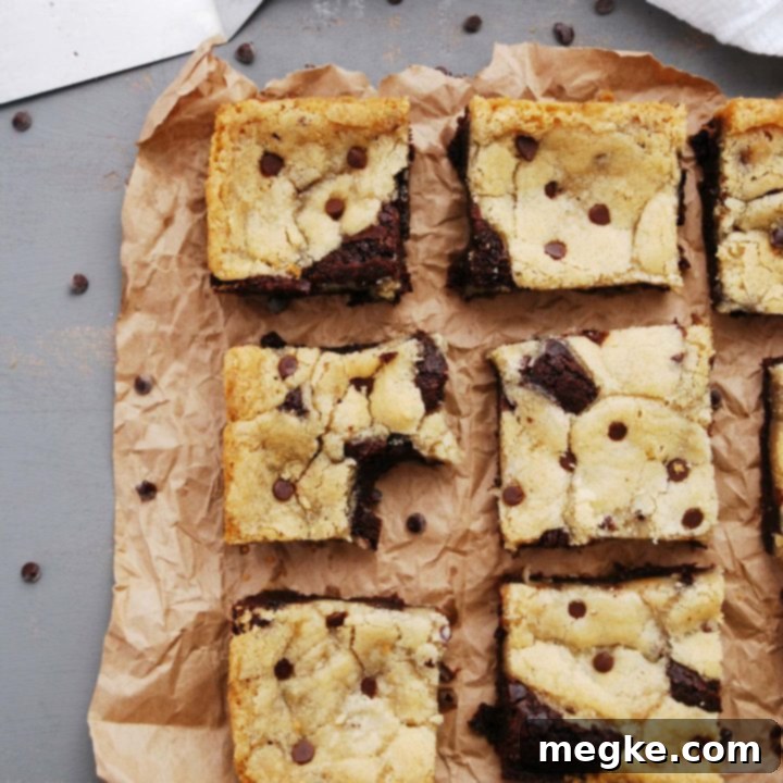 Gluten-Free Vegan Chocolate Chip Brookie Bars 8 dairy-free-egg-free-brookies
