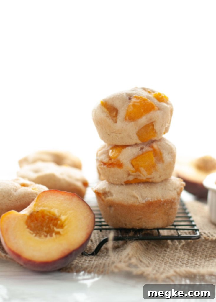 Allergy-Friendly Gluten-Free Vegan Peach Muffins 3 Top 8 Free Peach Muffins