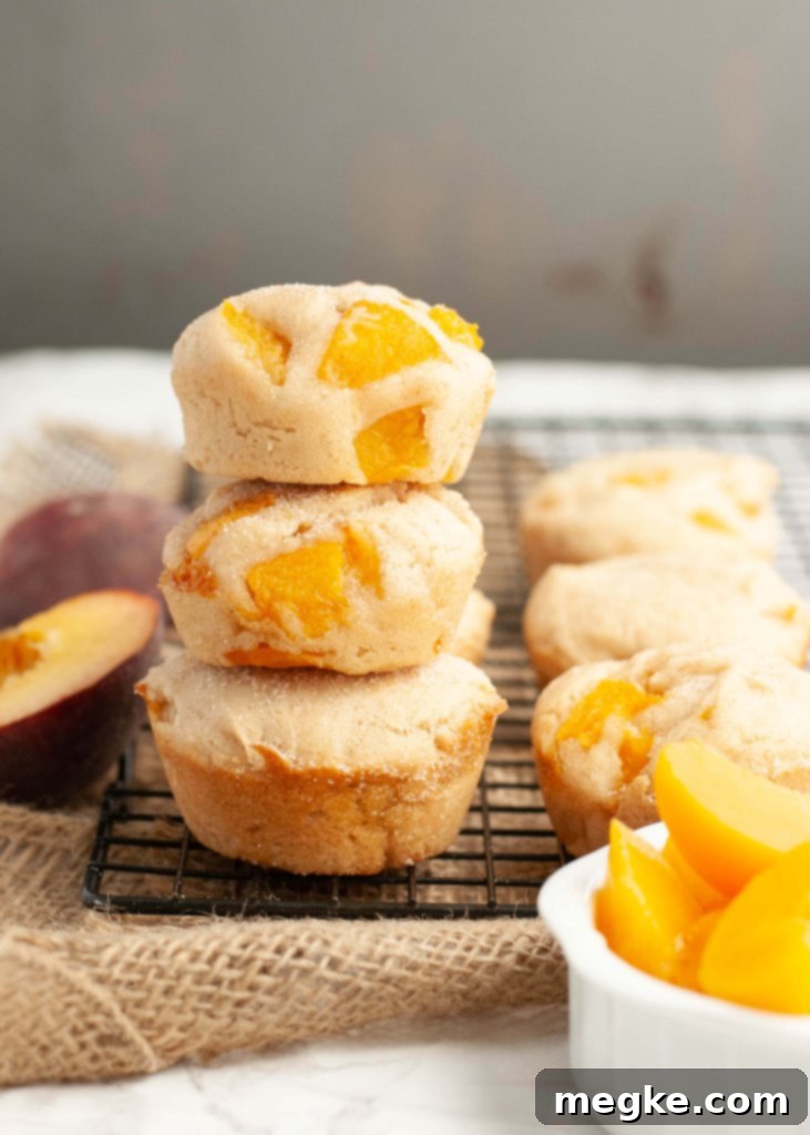 Allergy-Friendly Gluten-Free Vegan Peach Muffins 5 Nut-Free Vegan Peach Muffins, safely allergy friendly
