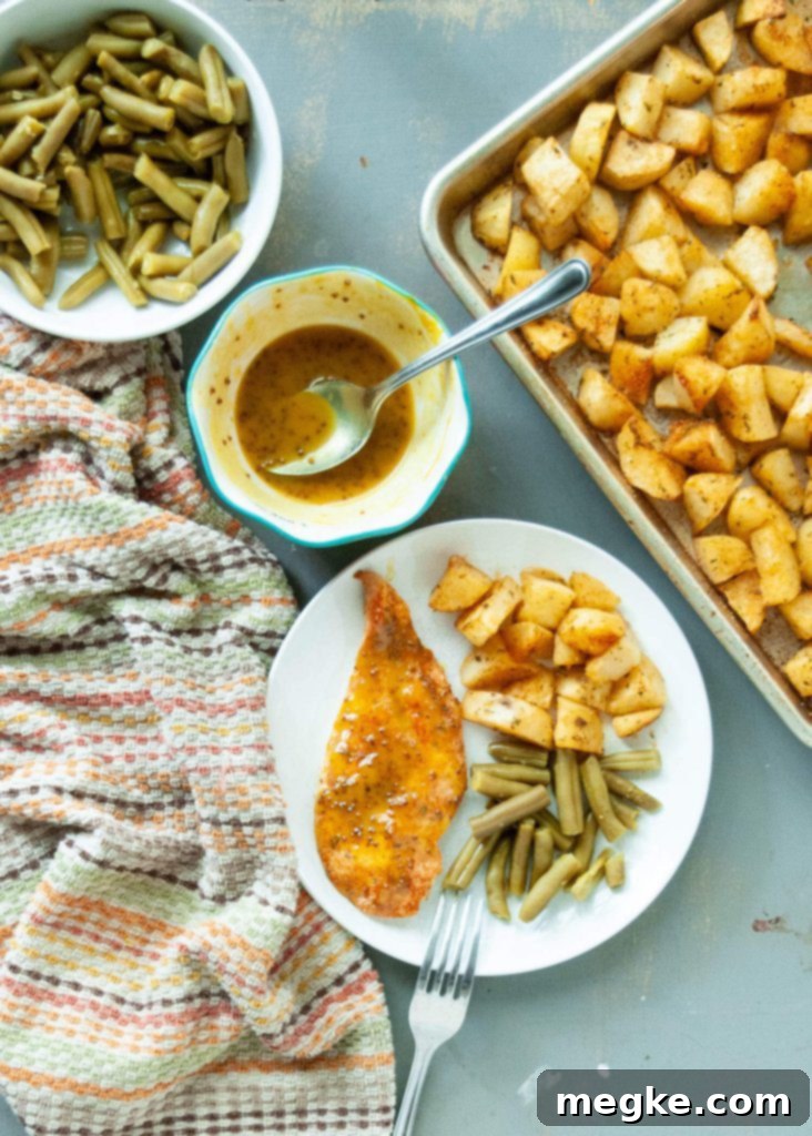 Sweet & Tangy Honey Mustard Chicken and Potato Bake (GF, DF) 13 baked-honey-mustard-chicken-and-potatoes