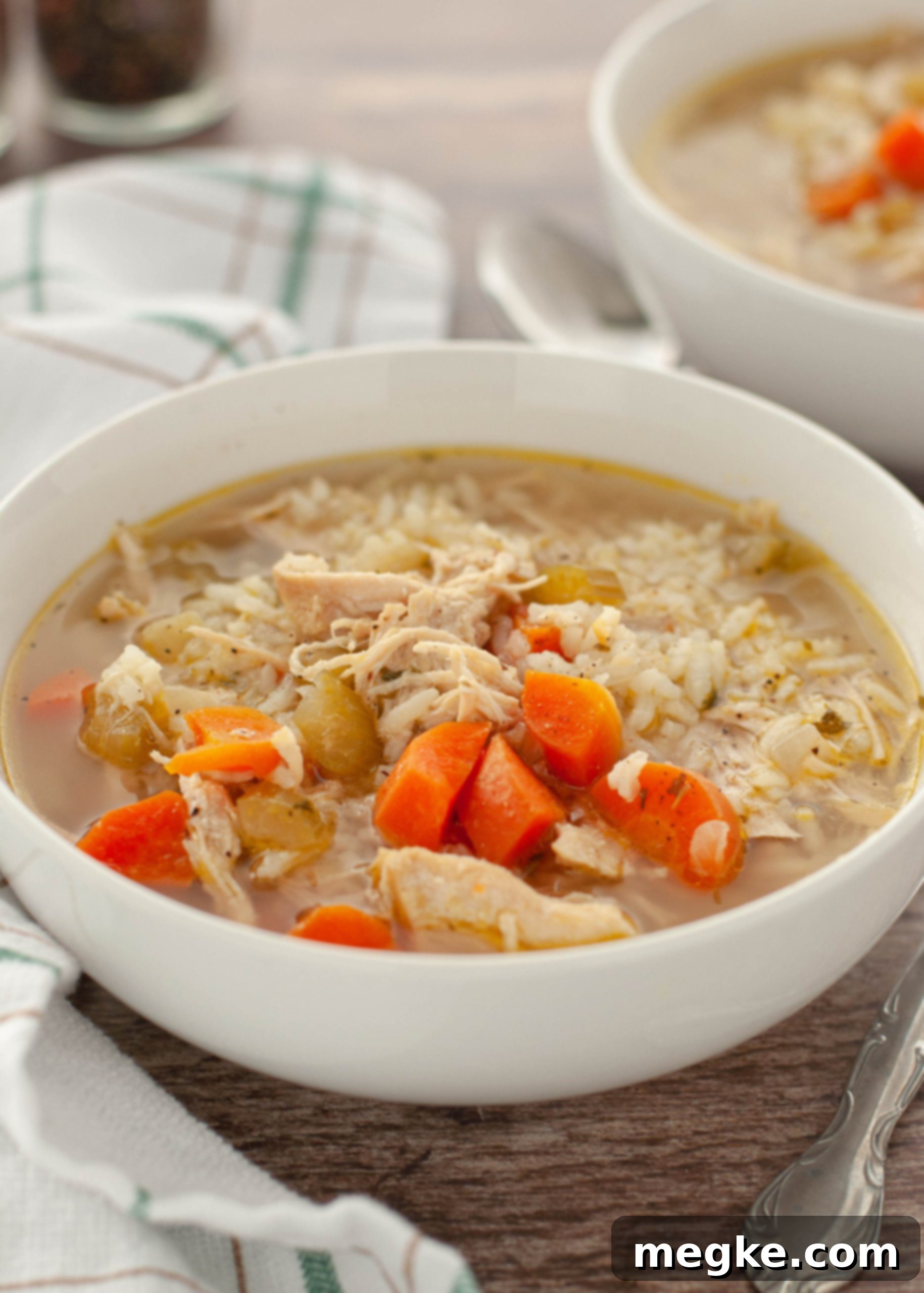 Gluten-Free Dairy-Free Chicken and Rice Soup for Pinterest