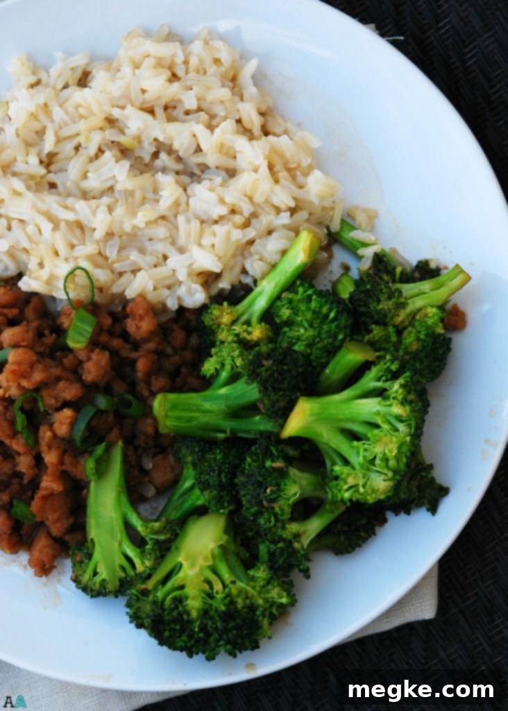 Quick Korean Chicken Broccoli Gluten Top 8 Free 2 Korean Chicken and Broccoli served with rice, a quick 30-minute meal that is allergy-friendly and delicious