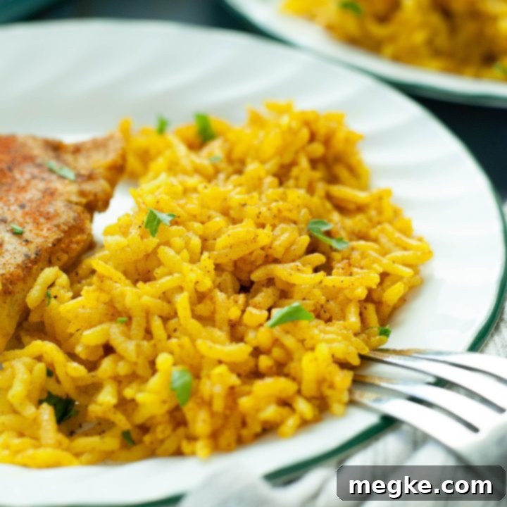 Aromatic Middle Eastern Yellow Rice 7 how-to-make-middle-eastern-yellow-rice-bake - A close-up of the delicious dish