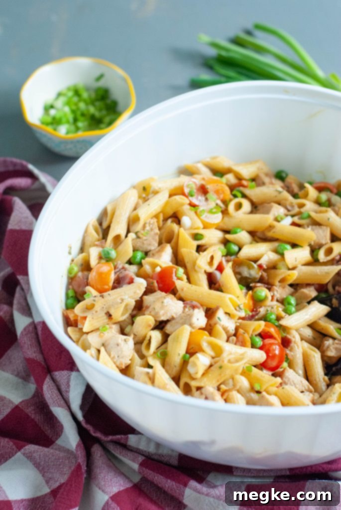 Gluten-Free Chicken Bacon Ranch Pasta Salad 15 Gluten-Free Chicken Bacon Ranch Pasta Salad with Fresh Ingredients
