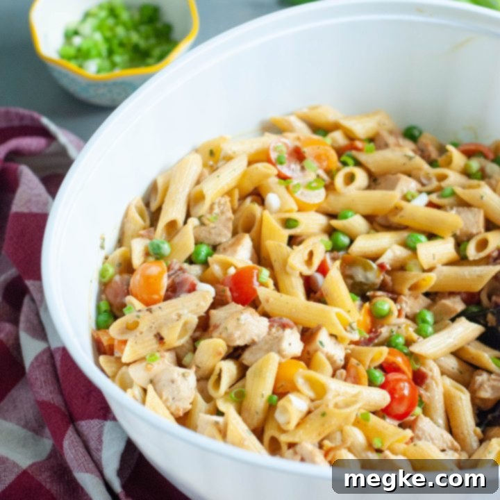 Gluten-Free Chicken Bacon Ranch Pasta Salad 7 Gluten-Free Chicken Bacon Ranch Pasta Salad ready to serve