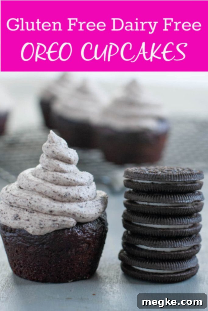 Classic Oreo Cupcakes Made Gluten Dairy Free 10 gluten-free-dairy-free-oreo-cupcake-recipe-pinterest-image