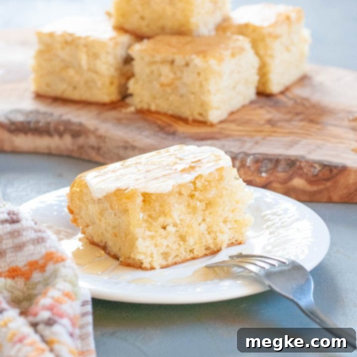 Gluten-Free Dairy-Free Cornbread With Video 7 Golden-brown gluten-free dairy-free cornbread ready for serving