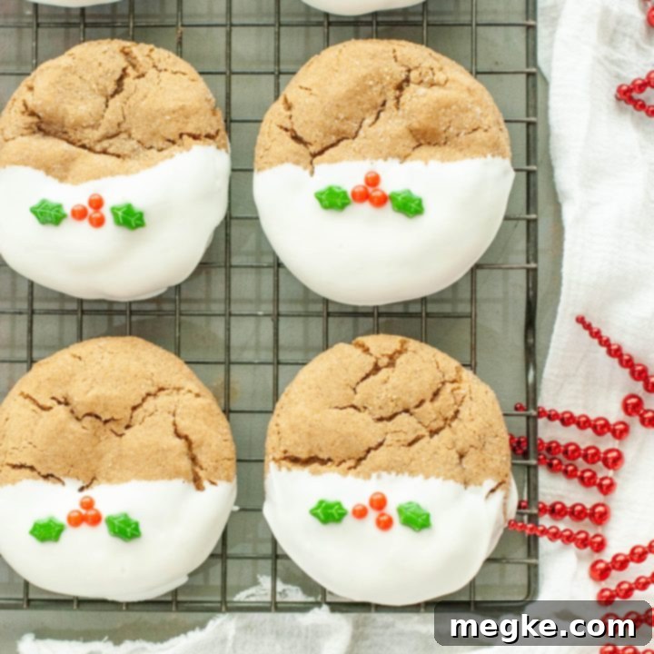 Baking Irresistible Gluten-Free Gingerbread Cookies 7 gluten-free-gingerbread-cookies-with-holly-berry-sprinkles-on-a-cooling-rack